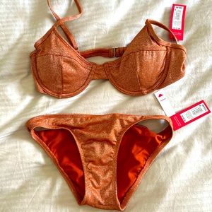 Two piece swimsuit medium top and small bottom